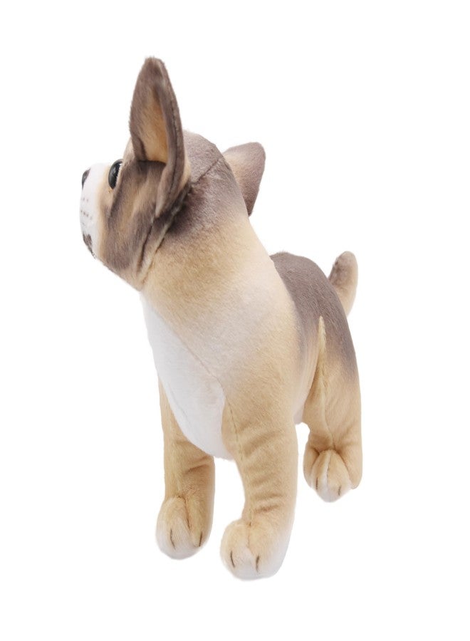 YONLIT Lifelike Chihuahua Stuffed Animal Animated Plush Puppy Toy Doll Super Realistic Dogs Act Like Real Excellent Gifts for Kids Birthday Party Dog Collection 9 Inches (Chihuahua) - Image 2